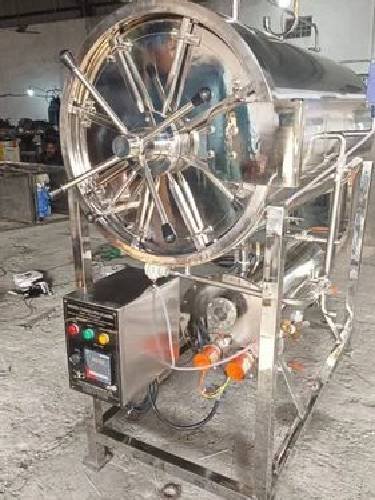 Horizontal Cylindrical Autoclave Machine Semi Automatic
